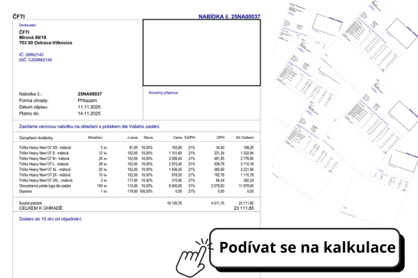 Firemní a pracovní oblečení s potiskem